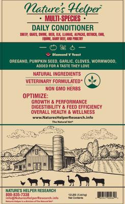 Show full view: Nature's Helper Multi-Species Daily Conditioner Pellets, 12-lb bag slide 2 of 3