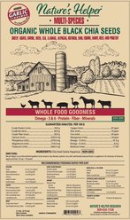 Nature's Helper Multi-Species Organic Whole Black Chia Seeds with Cinnamon Flavor, 4.5-lb bag slide 2 of 2