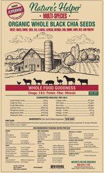 Nature's Helper Multi-Species Organic Whole Black Chia Seeds with Peppermint, 4.5-lb bag slide 2 of 2