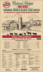 Nature's Helper Multi-Species Organic Whole Black Chia Seeds with Pumpkin Flavor, 4.5-lb bag slide 2 of 2