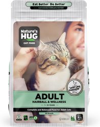 Nature's HUG Non-GMO Grain-Free Hairball & Wellness Adult Dry Cat Food, 4-lb bag