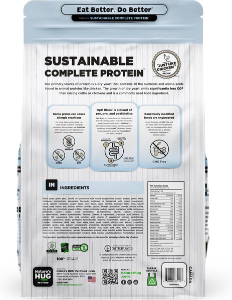 Nature's HUG Non-GMO Grain-Free Nutrients for Growth Puppy Toy &amp; Small Breed Dry Dog Food, 5-lb bag