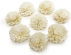Natures Instincts Sola Zinnia Flower Exercise Chew Small Animal Toy, 2.36-in, Natural, 8 count