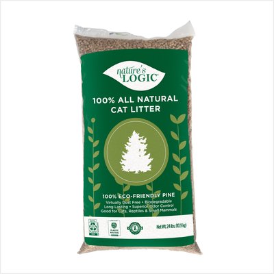 Nature's Logic Nature's Logic 100% Natural Pine Unscented Non-Clumping Litter for Cats & Small Pets, 24-lb bag