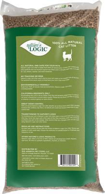 Show full view: Nature's Logic 100% Natural Pine Unscented Non-Clumping Litter for Cats & Small Pets, 24-lb bag slide 3 of 8