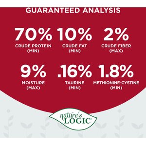Nature's Logic 100% Natural Beef Crumble Dry Dog & Cat Food Topper, 8-oz bottle