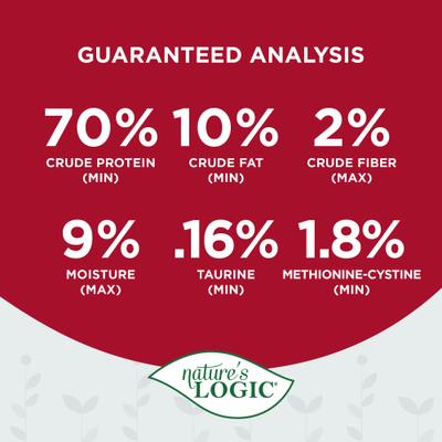 Show full view: Nature's Logic 100% Natural Beef Crumble Dry Dog & Cat Food Topper, 8-oz bottle slide 7 of 10