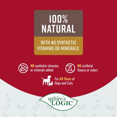 Show full view: Nature's Logic 100% Natural Beef Crumble Dry Dog & Cat Food Topper, 8-oz bottle slide 5 of 10