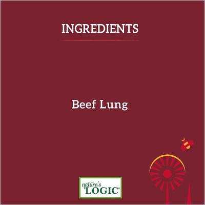 Show full view: Nature's Logic 100% Natural Beef Lung Dehydrated Dog & Cat Treats, 1-lb bag slide 6 of 10