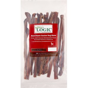 Nature's Logic 100% Natural Beef Pizzle Dog Chew Treats, 1-lb bag