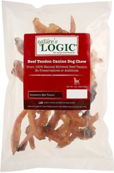 Nature's Logic 100% Natural Beef Tendon Dog Chew Treats, 1-lb bag