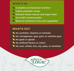 Nature's Logic 100% Natural Canine Beef Feast All Life Stages Grain-Free Wet Dog Food, 13.2-oz, case of 12 slide 2 of 7