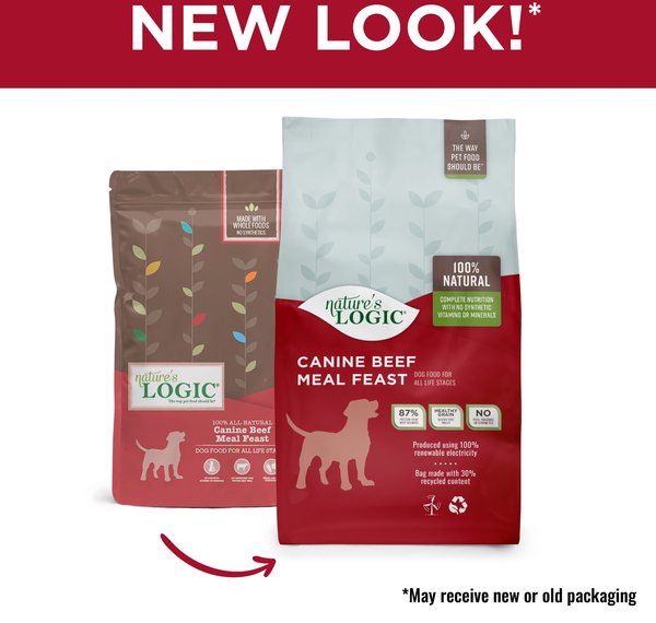 Nature's Logic Canine Beef Meal Feast All Life Stages Dry Dog Food