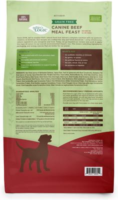 Show full view: Nature's Logic 100% Natural Canine Beef Meal Feast All Life Stages Grain-Free Dry Dog Food, 25-lb bag slide 3 of 9