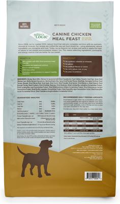 Show full view: Nature's Logic 100% Natural Canine Chicken Meal Feast All Life Stages Dry Dog Food, 13-lb bag slide 3 of 9