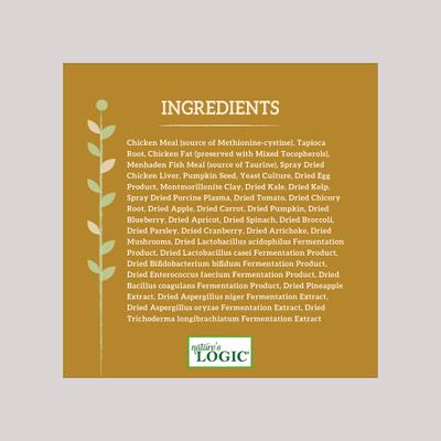 Show full view: Nature's Logic 100% Natural Canine Chicken Meal Feast All Life Stages Grain-Free Dry Dog Food, 25-lb bag slide 6 of 10
