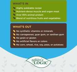 Nature's Logic 100% Natural Canine Sardine Feast All Life Stages Grain-Free Wet Dog Food, 13.2-oz, case of 12 slide 2 of 7