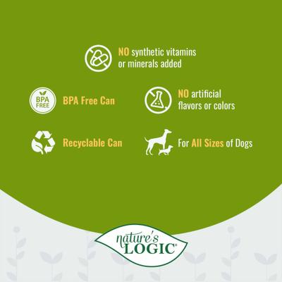 Show full view: Nature's Logic 100% Natural Canine Turkey Feast All Life Stages Grain-Free Wet Dog Food, 13.2-oz, case of 12 slide 5 of 10