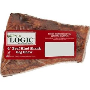 Nature's Logic 100% Natural 3-4" Center Cut Hind Shank Bone, Dog Chew Treat, 1 count