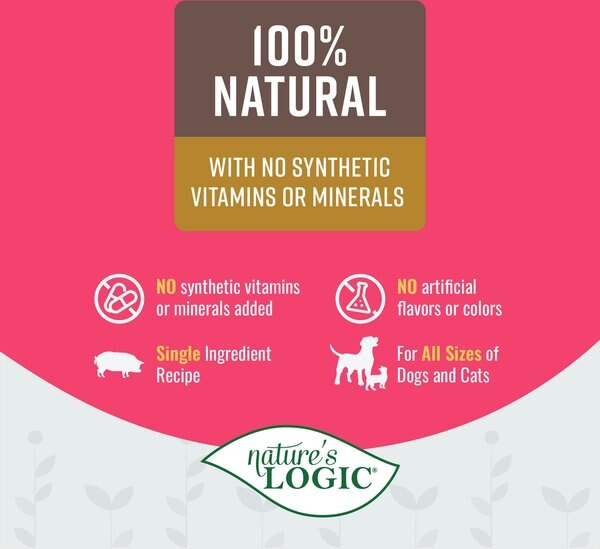 Nature's Logic 100% Natural Dehydrated Pork Bone Broth Dog & Cat Food Topper