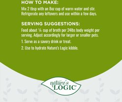 Nature's Logic 100% Natural Dehydrated Turkey Bone Broth Dog & Cat Food Topper, 6-oz tub slide 2 of 8