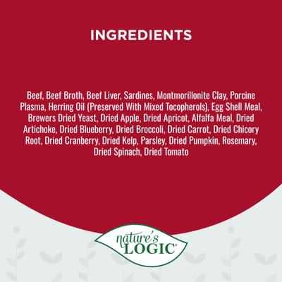 Show full view: Nature's Logic 100% Natural Feline Beef Feast Grain-Free Wet Cat Food, 5.5-oz, case of 24 slide 6 of 11