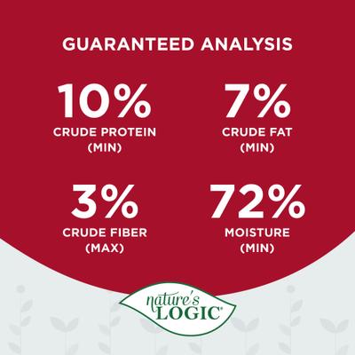 Show full view: Nature's Logic 100% Natural Feline Beef Feast Grain-Free Wet Cat Food, 5.5-oz, case of 24 slide 7 of 11
