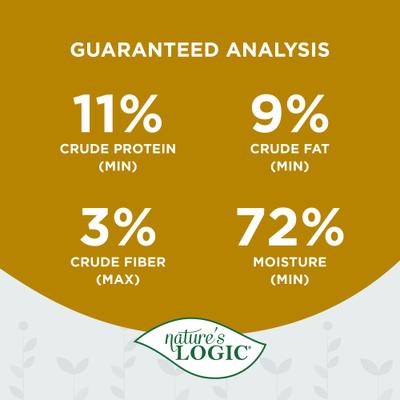 Show full view: Nature's Logic 100% Natural Feline Chicken Feast Grain-Free Wet Cat Food, 5.5-oz, case of 24 slide 7 of 11