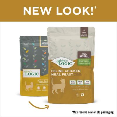 Show full view: Nature's Logic 100% Natural Feline Chicken Meal Feast All Life Stages Dry Cat Food, 7.7-lb bag slide 3 of 10
