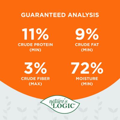 Show full view: Nature's Logic 100% Natural Feline Duck & Salmon Recipe Grain-Free Wet Cat Food, 5.5-oz, case of 24 slide 7 of 10