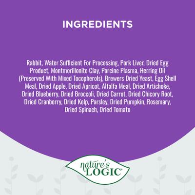 Show full view: Nature's Logic 100% Natural Feline Rabbit Feast Grain-Free Wet Cat Food, 5.5-oz, case of 24 slide 6 of 11