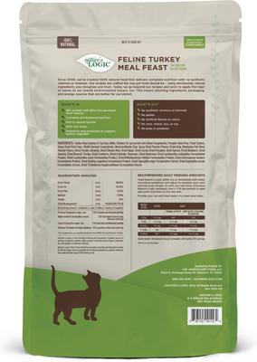 Show full view: Nature's Logic 100% Natural Feline Turkey Meal Feast All Life Stages Dry Cat Food, 7.7-lb bag slide 4 of 10