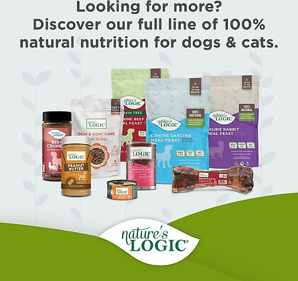 Show full view: Nature's Logic 100% Natural Pumpkin Purée Dog & Cat Food Supplement, 15-oz can, 12 pack slide 7 of 9