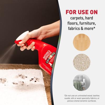 Show full view: Nature's Miracle Advanced Cat Enzymatic Stain Remover & Odor Eliminator, 32-fl oz bottle slide 6 of 11