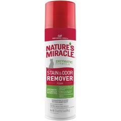 Nature's Miracle Advanced Cat Enzymatic Stain Remover & Odor Eliminator Foam, 17.5-fl oz bottle