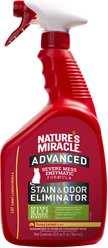 Nature's Miracle Advanced Cat Stain & Odor Eliminator, 32-fl oz bottle, Sunny Lemon Scent