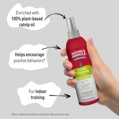 Show full view: Nature's Miracle Advanced Catnip Training Cat Spray, 8-fl oz bottle slide 3 of 9