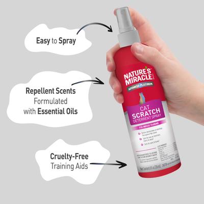 Show full view: Nature's Miracle Advanced Platinum Cat Scratch Deterrent Spray, 8-fl oz bottle slide 4 of 10
