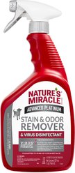 Nature's Miracle Advanced Platinum Dog Stain & Odor Remover & Virus Disinfectant, 32-fl oz bottle