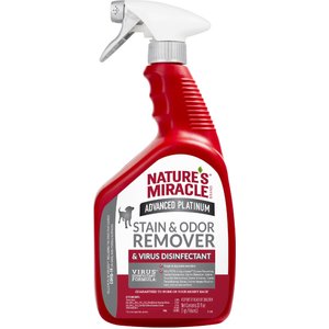 Nature's Miracle Advanced Platinum Dog Stain & Odor Remover & Virus Disinfectant, 32-fl oz bottle