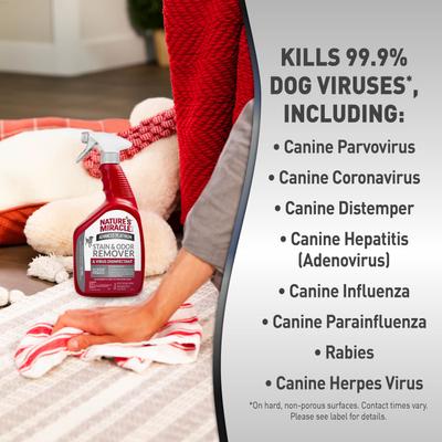 Show full view: Nature's Miracle Advanced Platinum Dog Stain & Odor Remover & Virus Disinfectant, 32-fl oz bottle slide 7 of 11