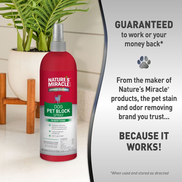 Nature's Miracle Advanced Platinum Indoor Training Aid Dog Repellent Spray