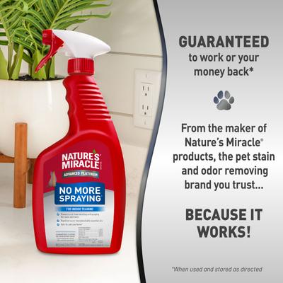 Show full view: Nature's Miracle Advanced Platinum No More Spraying Cat Deterrent Spray, 24-fl oz bottle slide 5 of 12