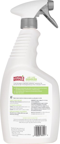 Show full view: Nature's Miracle Air, Fabric & Surface Pet Deodorizer Spray, 24-fl oz bottle, Aloe Rain Scent slide 2 of 11
