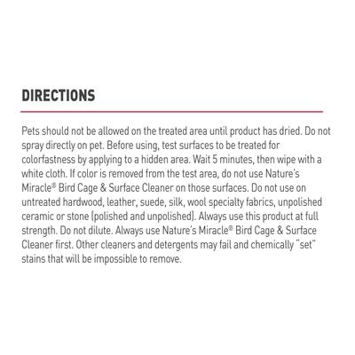 Show full view: Nature's Miracle Bird Cage & Surface Cleaner Spray, 24-oz bottle slide 3 of 8