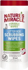 Nature's Miracle Cat Litter Box Scrubbing Wipes, 30 count