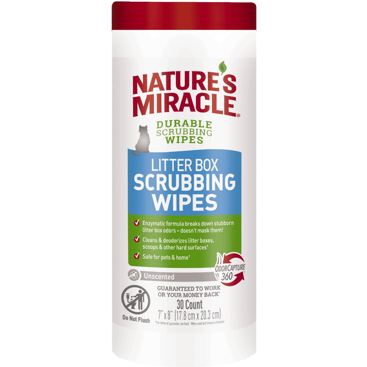 Nature's Miracle Cat Litter Box Scrubbing Wipes, 30 count