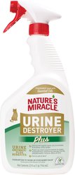 Nature's Miracle Cat Urine Destroyer Plus Enzymatic Formula Stain Remover, 32-fl oz bottle