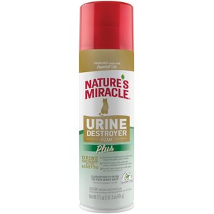 Nature's Miracle Cat Urine Destroyer Plus Enzymatic Stain Remover Foam Aerosol Spray, 17.5-fl oz bottle