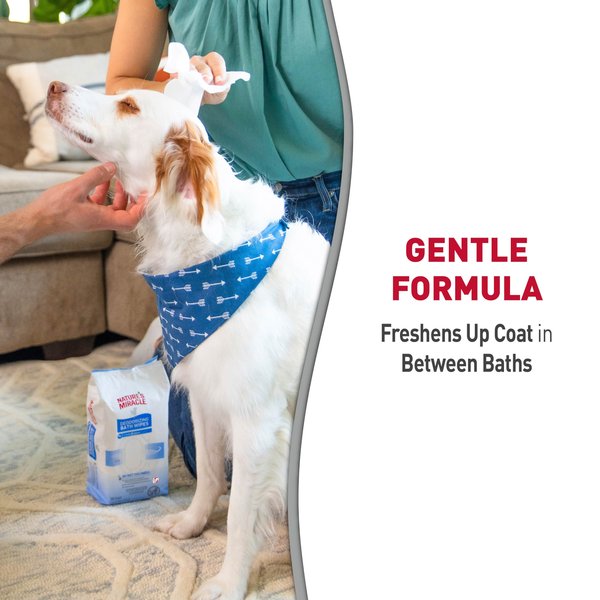 Show full view: Nature's Miracle Deodorizing Dog Bath Wipes, 100 count, Sunkissed Breeze slide 7 of 12